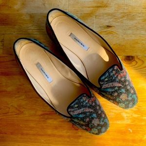 Carven Leather/Fabric Loafers Sz 38